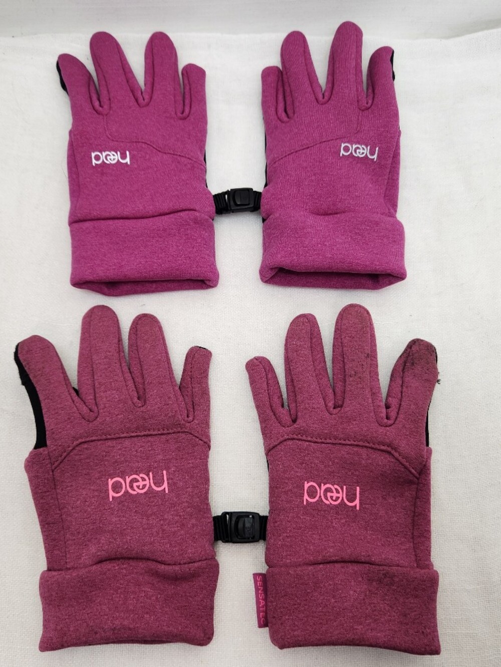 Head Toddler S/M Pink Winter Gloves Grips